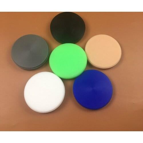 1 Pieces Diameter 98*10-30mm Open System Dental Carving Wax Blocks (Beige, Blue, Gray, Green, White, Dark Green Colors)
