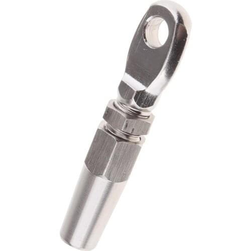 316 4mm Wire Cable Rope Eye Rigging Terminal Swageless DIY Fittings