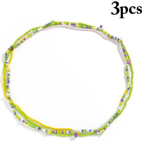 1pc Bohemian Style Waist Chain Fashion Bead Multilayer Belly Chain Belt Waist Jewelry Accessories For Hawaii Beach Party