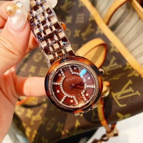 Sexy Leopard Women Watches High Quality Sunglass Grade Plastic Frame Crystals Watch Personalized Square Face Montre Quartz 3Bar