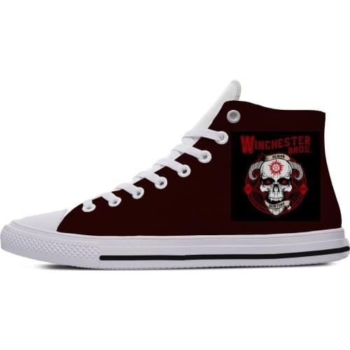 Gothic Demon Hunter Skull New Arrive Fashion Lightweight High Top Canvas Shoes Men Women Casual Shoes Breathable Sneakers