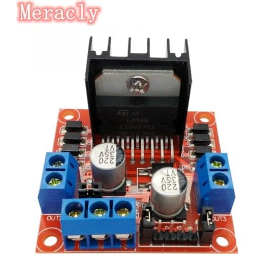 1PCS New Dual H Bridge DC Stepper Motor Drive Controller Board Module L298N for Arduino smart car robot