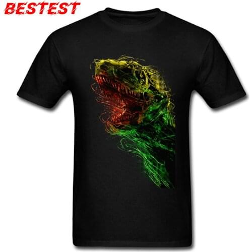 Killing Machine T-shirts Men T-rex Printed Tops Dinosaur T Shirt Round Neck Summer/Fall All Cotton Tshirt Camisa Short Sleeve