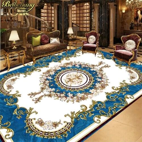 Beibehang Custom European blue stone Papel De Parede 3D Mural Wallpaper Living Room Kitchen Floor PVC Self-adhesive Wall paper