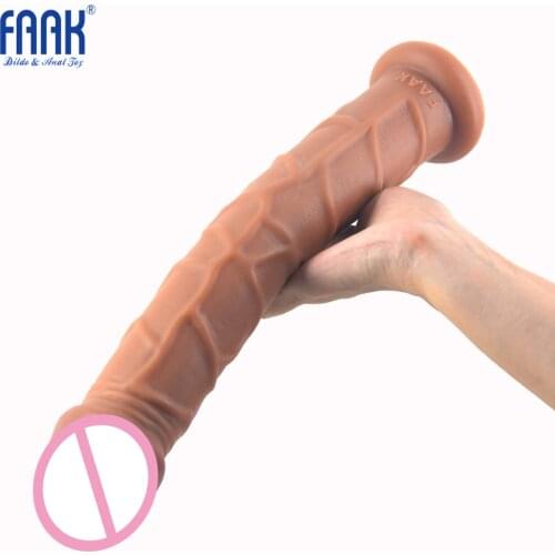 Huge Long Dildo 33.5*5.6cm Strong Suction Cup Dildo Realistic Glans Big Dildo Conslador Pene Female Masturbation Adult Sex Toys
