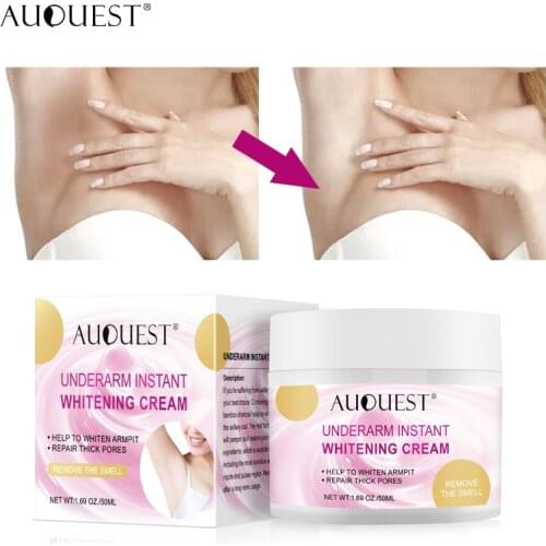 AUQUEST Body Whitening Cream Underarm Armpit Whitening Cream Private Legs Moisturizing White Skin Carekorea 50ml for women care