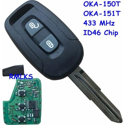 Remote Key Smart Car Key 433MHz ID46/PCF7936 Chip For Chevrolet Captiva For Opel Antara 2006 2007 2008 2009 OKA-150T or OKA-151