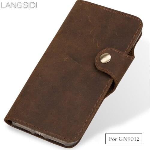 Luxury Genuine Leather phone case leather retro flip phone case For Gionee GN9012 handmade mobile phone case