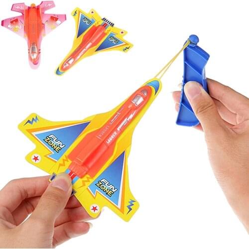 24pcs Ejection Aircraft , Childrens Toy Launcher, Creative Toys, Throwing Aircraft Toys, Outdoor Sports and Childrens Toy Gift