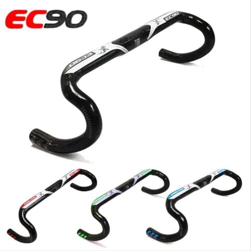 2019 New ec90 Carbon Fiber Bicycle Handlebar Of The Road EC90 Aero Carbon road bike handlebar External cable 31.8*400 420 440MM