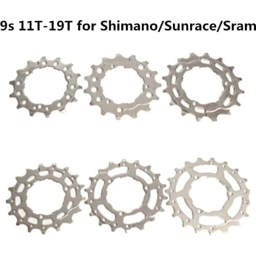 Top Quality mountain bike cassette flywheel Sprocket Cog 9S 11T-19T full range of flywheel repair Cogs for SHIMANO SRAM Sunrace