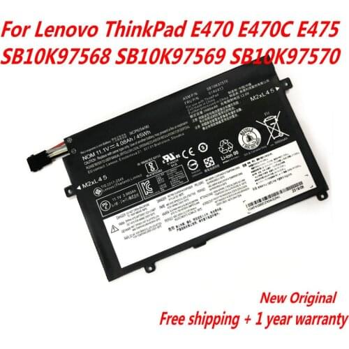 High Quality 01AV411 01AV412 01AV413 Laptop Battery For Lenovo ThinkPad E470 E470C E475 SB10K97568 SB10K97569 SB10K97570