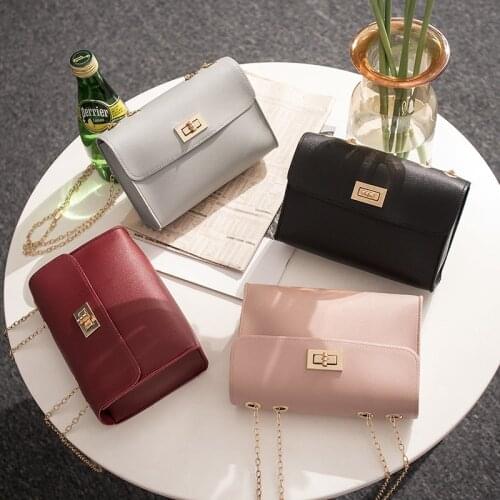 Womens Designer Handbag British Fashion Simple Small Square Bag High-quality PU Leather Chain Mobile Phone Shoulder bags Blosa
