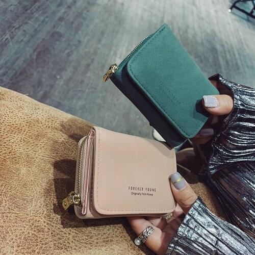 Fold Wallet Women Short Purse Designer Wallet Luxury Brand Women Card Holder Wallet Cute Pu Leather Bag Samll Money Bag Clutch