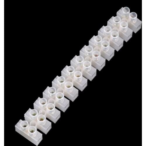 1pcs 12 10A 10A Fence Terminal Board Screw Terminal Fence Connector Wire Connection Illumination