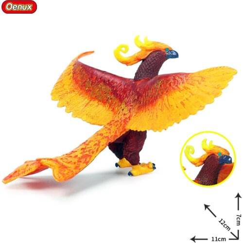 11*12*7CM Children mythical animal series simulation phoenix animal model toy bird animal model doll