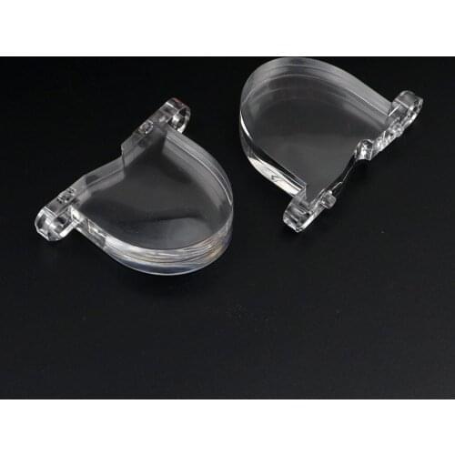 2pcs U Shape Automobile Transverse Light Modified Condenser PMMA Lens Reflector Cover U Shaped LED Automobile Lamp Lens