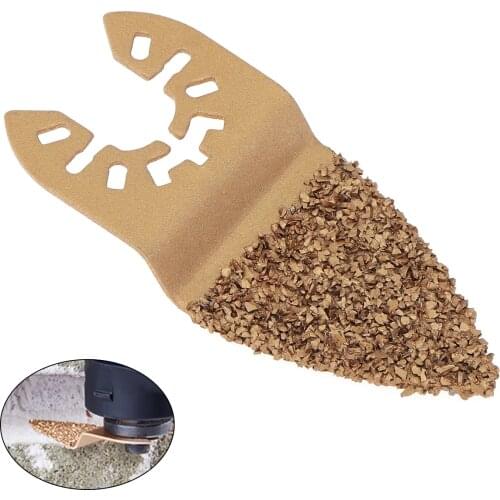 34mm Gold Cemented Carbide Finger Shape Saw Blade Power Tool Accessories Fit for Wood / Sheet Grinding / PVC / Nail Cutting
