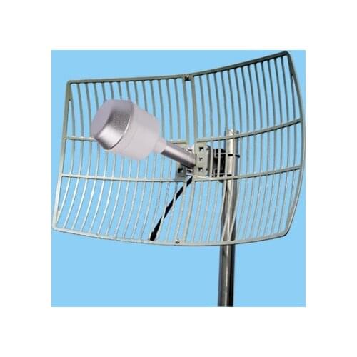 4g Grid Antenna 1700-2700MHz 21dBi Outdoor Directional Grid Parabolic Antenna 40x60 with 30CM N Female cable for Repeater Router