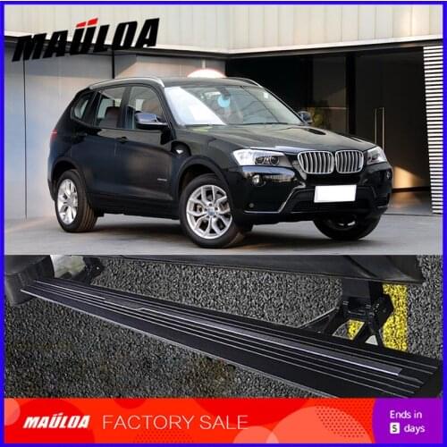 Car Accessories High quality aluminium alloy Automatic scaling Electric pedal side step running board for X3 2012