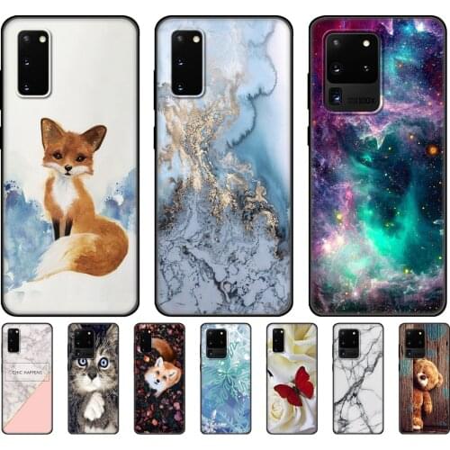 For Samsung Galaxy S20 Case For Samsung S20 PLUS S20 Ultra S20 FE Case Silicon TPU Phone Cover GalaxyS20 S 20 + black tpu case