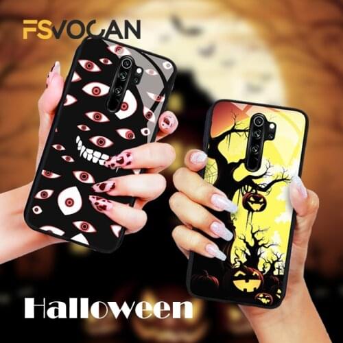 Halloween Pumpkin Ghost Skull Moon Design Phone Case For Xiaomi Redmi POCO Note 10 9 8 Pro Max 8T 9S 8A 9A 9C X3 NFC M3 F3 10S