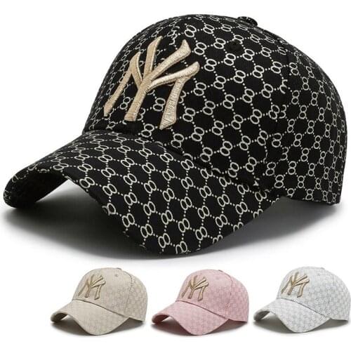 Black Trucker Cap Women Korean Brand My Gold Thread Embroidered Cap Spring And Autumn Sunshade Outdoor Baseball Hats For Men