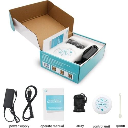 Detox Hydrogen Foot Bath Spa Machine H2 Ionic Foot Massage Equipment Negetive Hydrogen Physiotherapy 3 Black Arrays(Not Tub)