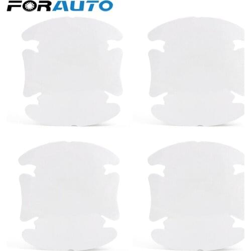 FORAUTO 4Pcs/LOT Car Handle Protection Film Car Exterior Transparent Sticker Automotive Accessories #EA10430
