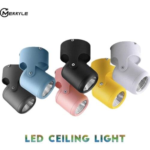 Creative LED Ceiling Lighting Cob Spotlights10W 15W 20W 360 Degree Adjustable Angle Led Lights for Living Room Decoration