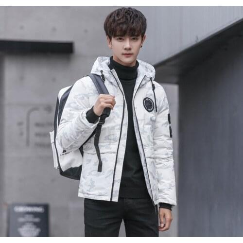 New camouflage Duck Downs Jacket Men Outwear Thick Snow Parkas Hooded Coat Male Casual Thermal Windproof Downs Jacket