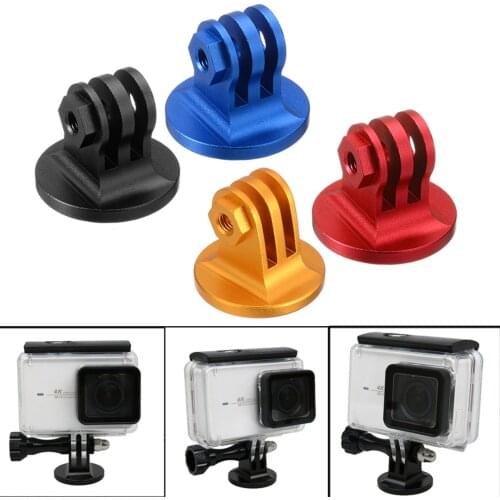Mayitr 1pc CNC 4 Colors Aluminum Alloy Tripod Mount Lightweight Digital Camera Base Adapter For GoPro Camera