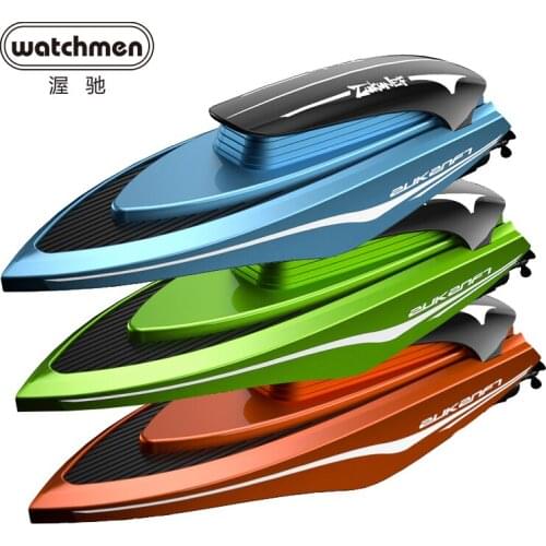 Mini RC Boat ABS Fully Enclosed Water Cooling System Outdoor High speed Remote Control Speedboat Racing Ship Toys for Kids LED