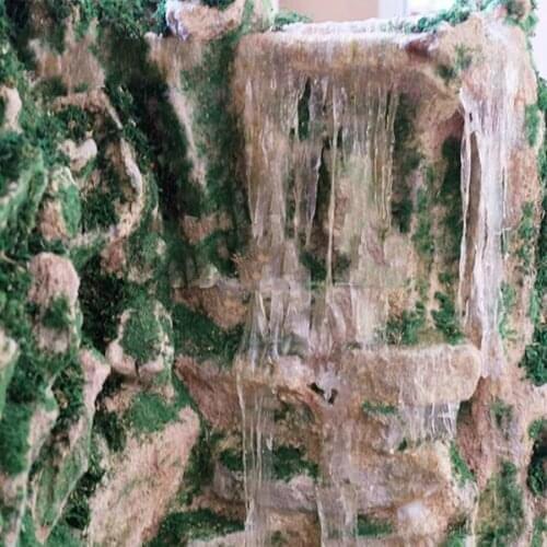 30*15cm Model Waterfall Waterscape Cream Transparent Simulation Water Stream Scene Landscaping Water Fake Water DIY Model
