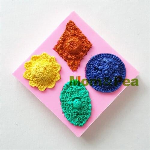 Mom&Pea Free Shipping Classical Flower Shaped Silicone Mold Cake Decoration Fondant Cake 3D Food Grade Silicone Mould 0265
