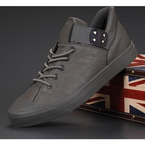 2020 New Hot Fashion Spring Autumn Men Lace-up Leather Casual Shoes Trend Shoe Cool Loafers Flats Designer Shoes Men Sneakers