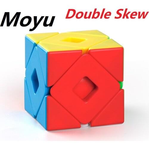 Newest MoYu meilong double skewcubo 3x3 magic cube puzzle Twsit professional speed cubuo magico educational toys for students