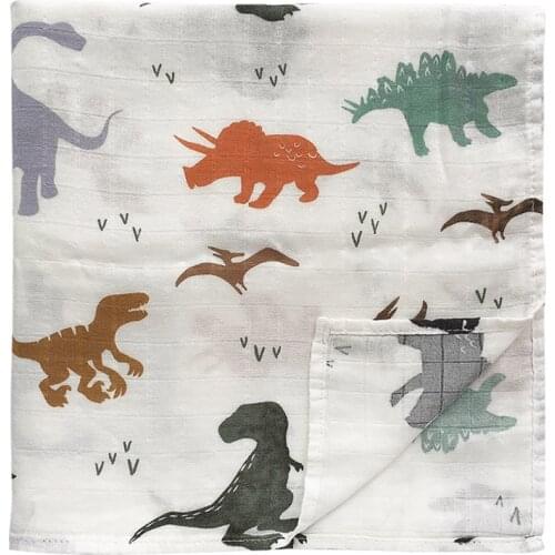 Bamboo Cotton Baby Swaddle Wrap Soft Bamboo Cotton Blanket For Baby Stroller Use Baby Blanket 120*120cm