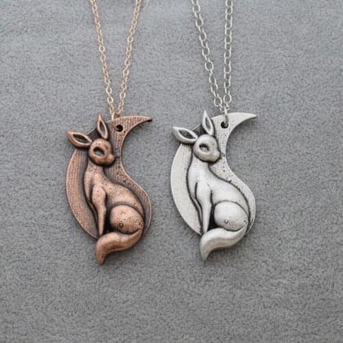 12pcs Yin Yang Animal Rabbit Hedgehog Cat Couples Necklaces Valentines Day Gift