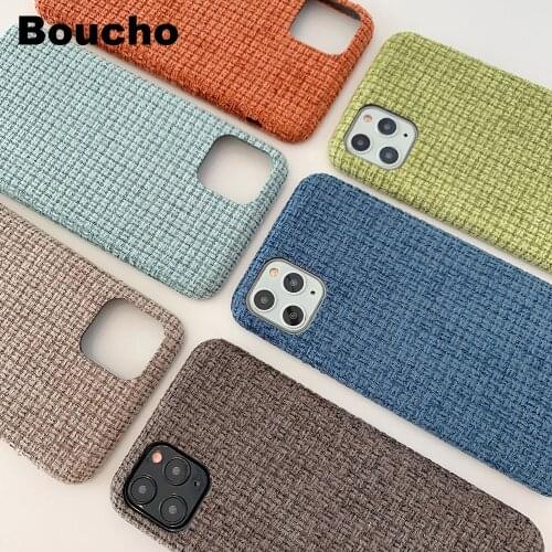 Luxury Plush Fabrics Soft Matte Cover For iPhone 11 Pro MAX Case Cotton Cloth Phone Cases For iPhone X 8 7 6 6S Plus SE Coque
