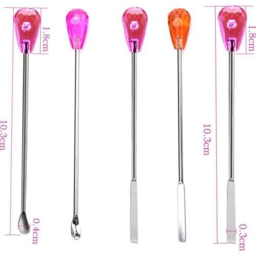 Pink Permanent Makeup Eyebrow Tattoo Microblading Ink Mixer Pigment Mixing Stirring Rods Sticks Body Art Accessories