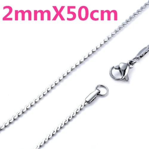 MANGOSKY Titanium S Chain 316L For Man and Women