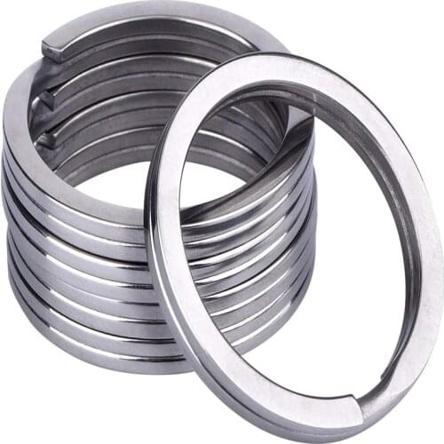 32 mm Titanium Key Rings Split Rings, 6Pack