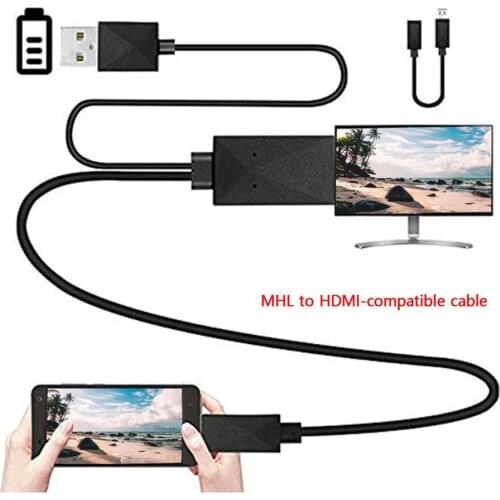 Universal Android Phone MHL Micro USB to HDMI-compatible 1080P HD TV Cable Adapter