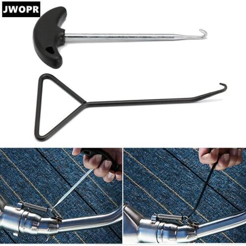 Motorcycle Universal Stainless Steel Exhaust Pipe Bracket Spring Hook Puller Tool Motorcycle Modification Accessories