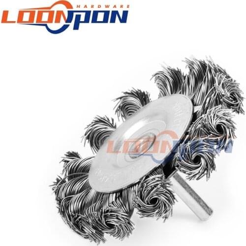Knotted Bench Steel Wire Brush100mm Deburring Derusting Angle Grinder Cleaner Accessories 75mm Rust Removal Wheel Metal Disc