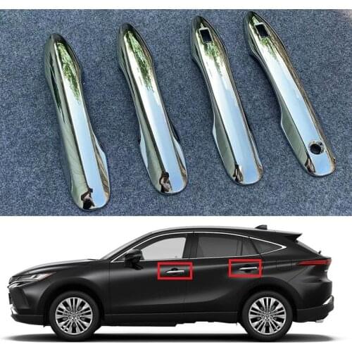 High-quality ABS Chrome Side Door Handle Cover Trim Car Styling Exterior Accessories For Toyota Harrier Venza 2020 2021