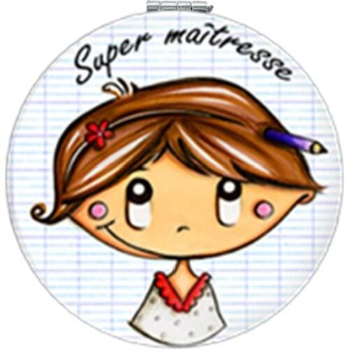 Youhaken Merci Maitresse Super Maitresse makeup mirrors Round Compact mirror fairy Mirrors best women gfit 2019 CT319