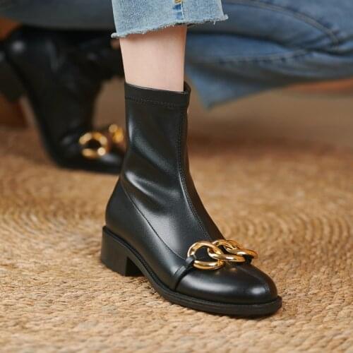 2021 Women Shoes ZIP Women Boots Winter Black Ankle Boots Zapatos De Mujer Suede Boots Fashion Fall Shoes