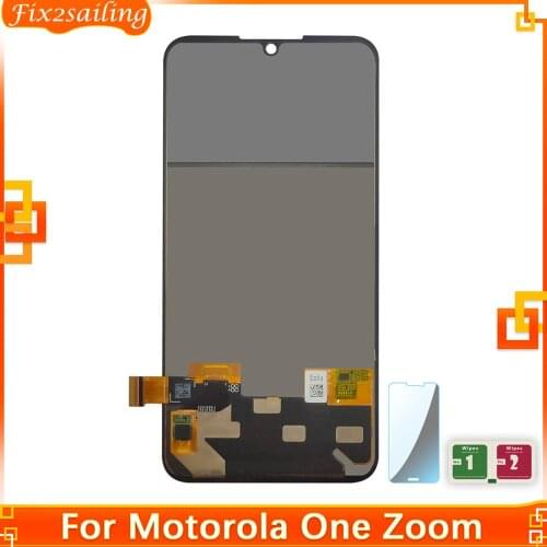 Lcd 6.39'' for Motorola Moto One Zoom LCD Display Touch Screen Digitizer Assembly for Moto One Pro LCD XT2010 Screen 100%Tested